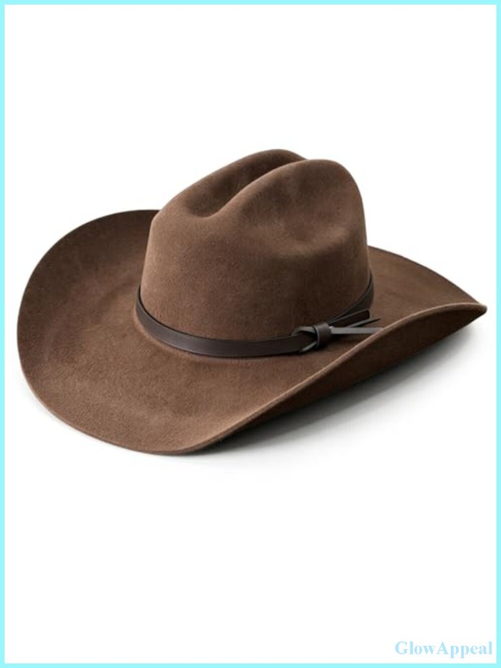 100% Wool Cowboy Hat for Women Wide Brim Western